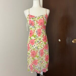 90s Poet Floral Spring Dress
